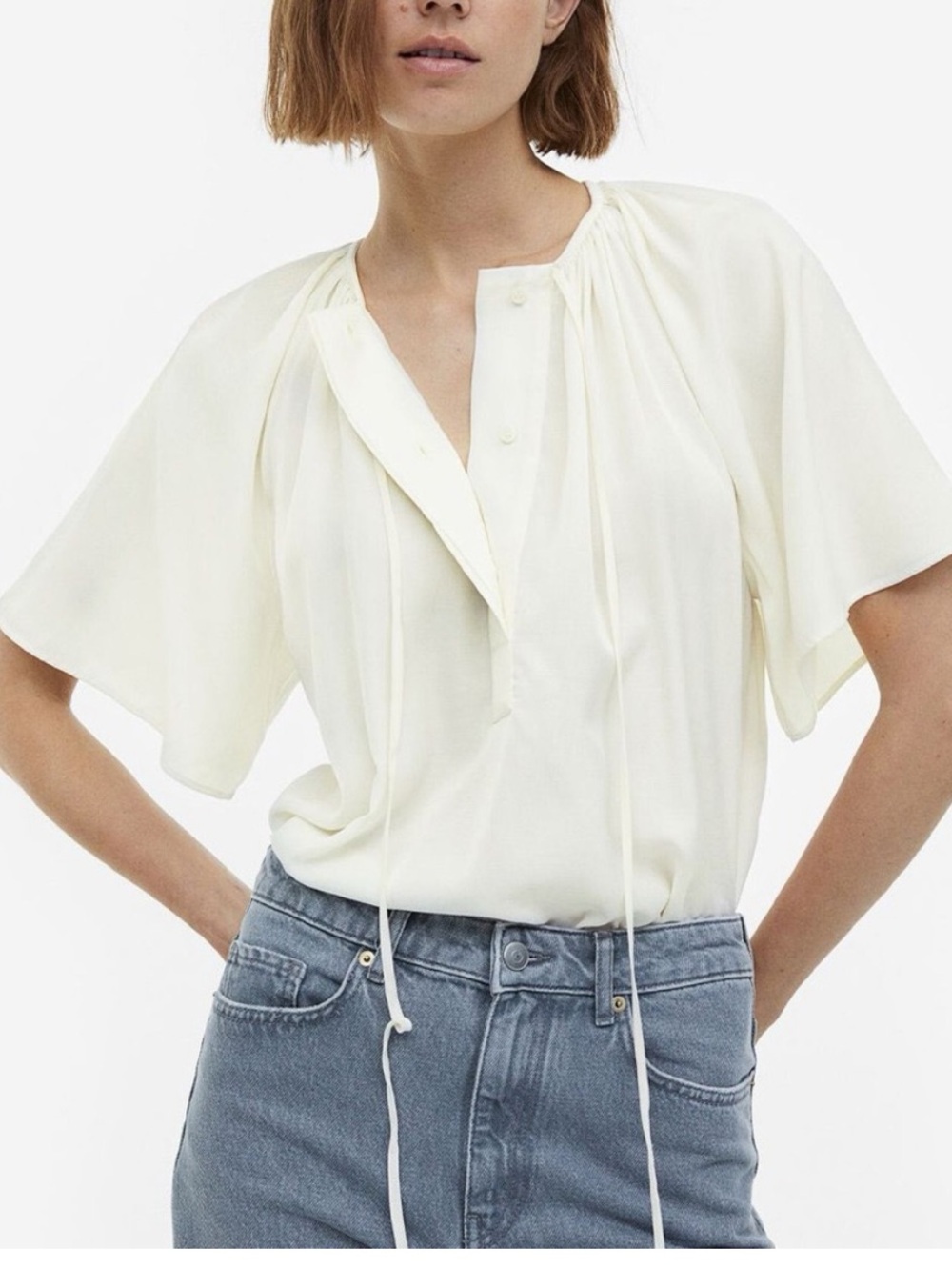 H&M Cream Blouse